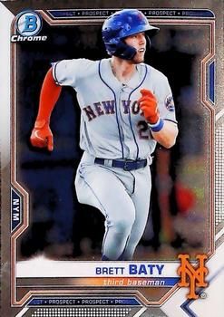 Brett Baty 2021 Bowman Chrome - Prospects Baseball #BCP-237 Sports Card