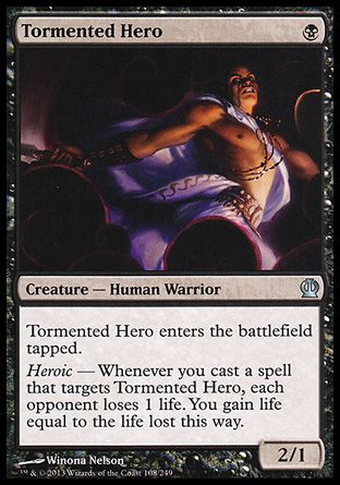 Tormented Hero (Theros) Trading Card