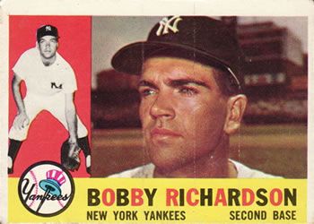 Bobby Richardson 1957 Topps baseball Card #286