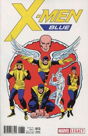 X-men Blue #13 (Kirby 1965 T-shirt Variant Leg)