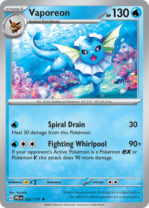 Vaporeon (22/131) - Prismatic Evolutions