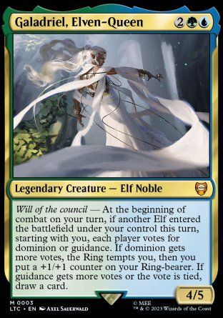 Galadriel, Elven-Queen (The Lord of the Rings Commander Decks) Trading Card