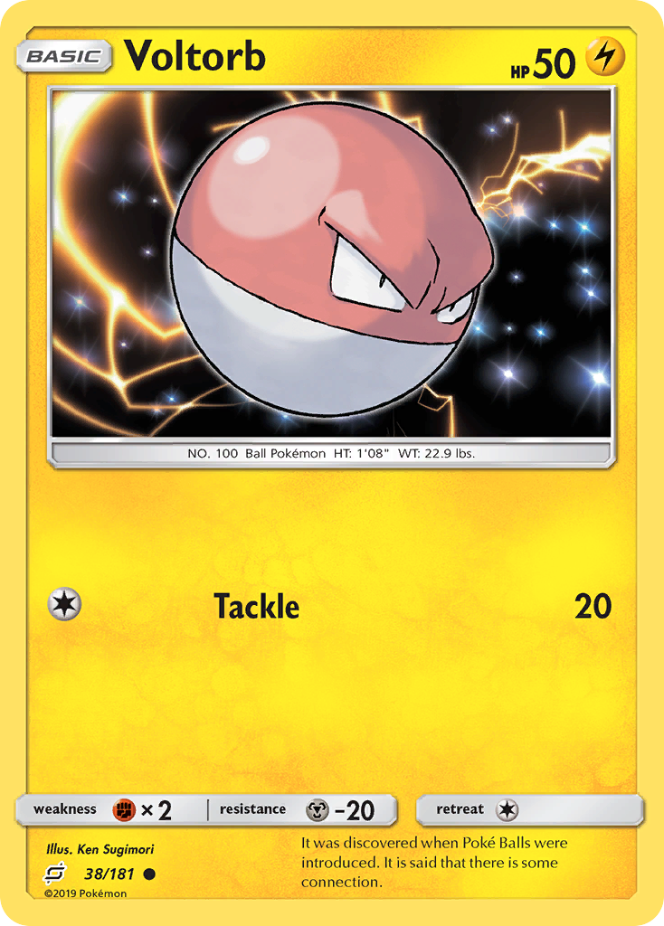 Voltorb (38/181) - Team Up Pokémon Card