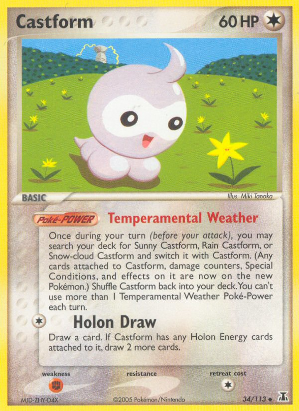 Castform (34/113) - Delta Species Pokémon Card