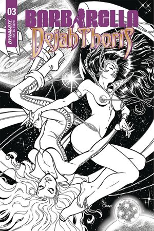 Barbarella/Dejah Thoris #3 (50 Copy Sanapo B&w Cover)