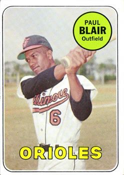 Paul Blair 1969 Topps #506 Sports Card