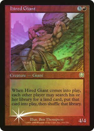 Hired Giant (Mercadian Masques - Foil)