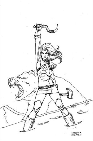 Sonjaversal #5 (40 Copy Linsner B&w Virgin I)