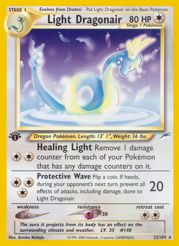 Light Dragonair (22/105) - Neo Destiny Pokémon Card