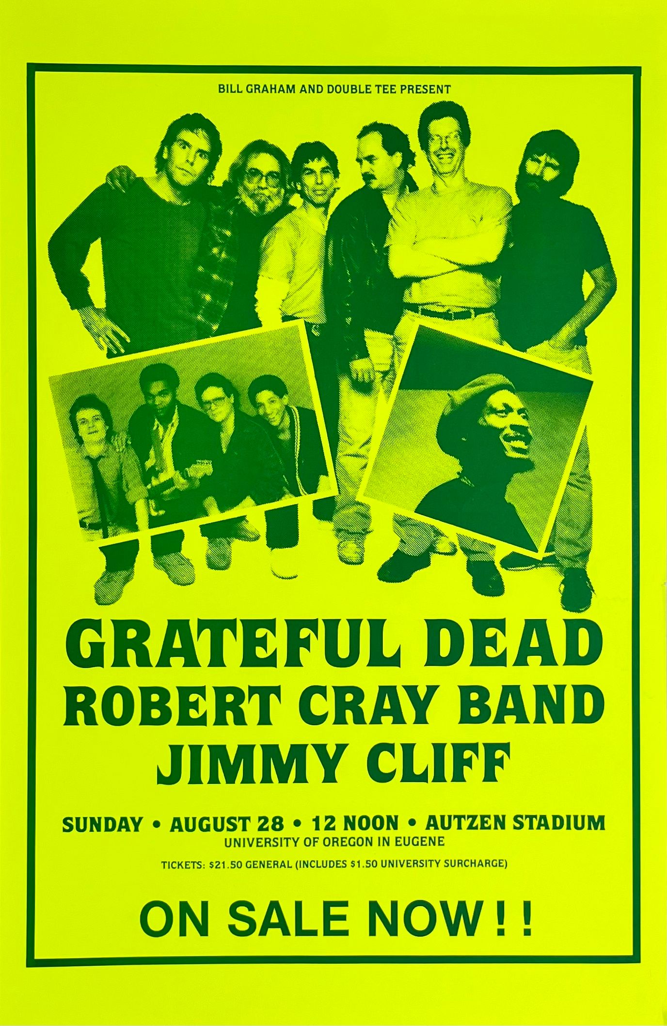 Grateful Dead Autzen Stadium 1988 Concert Poster