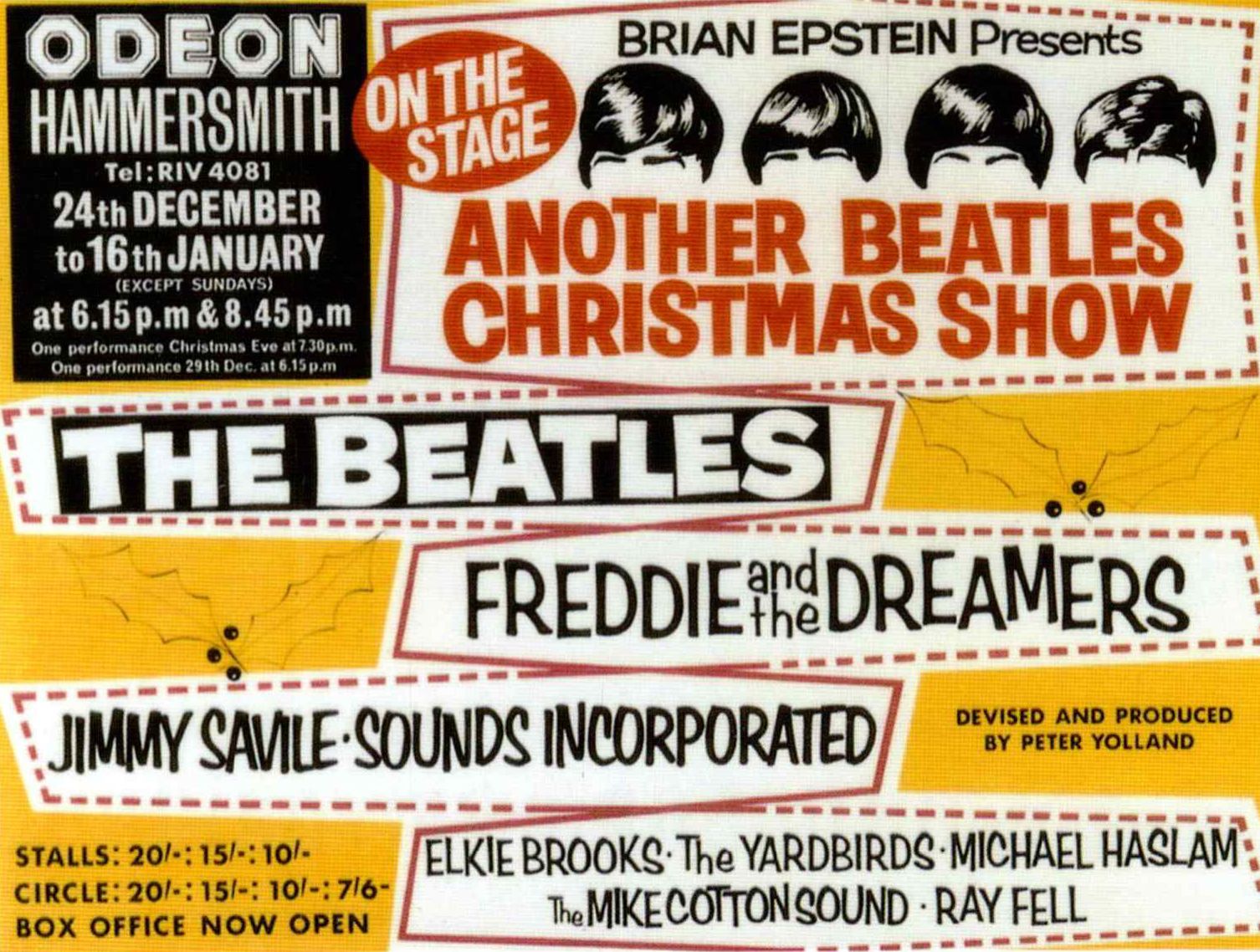 AOR-1.114 Another Beatles Christmas Show 1963 Concert Poster