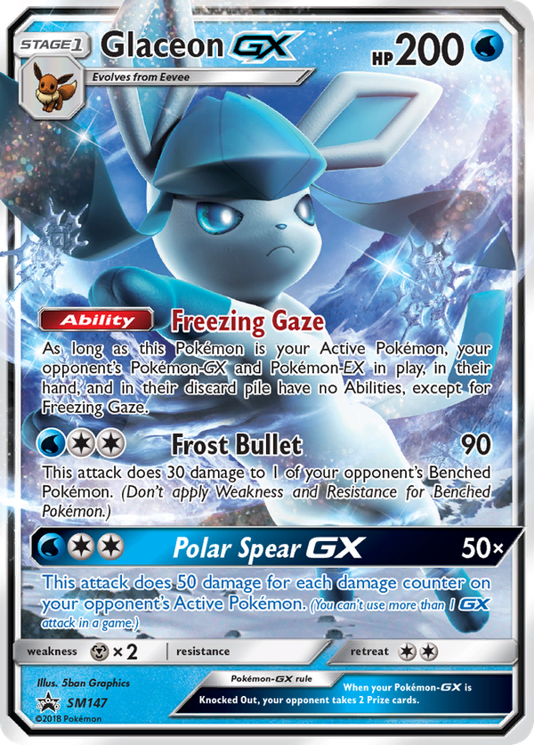 Glaceon GX (SM147) - SM Black Star Promos