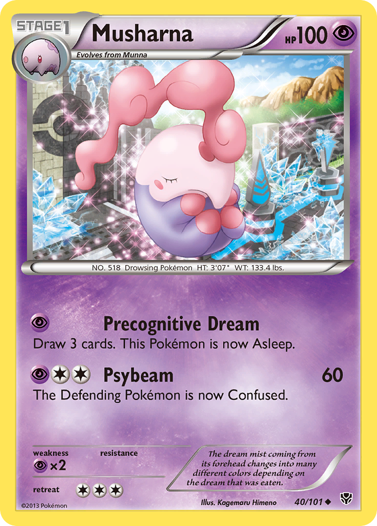 Musharna (40/101) - Plasma Blast Pokémon Card