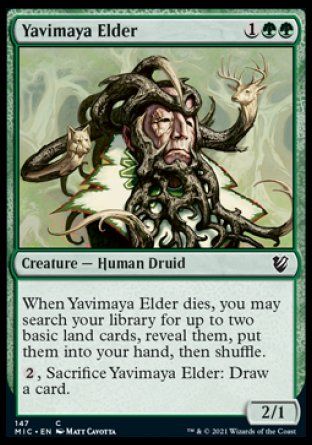 Yavimaya Elder (Innistrad Midnight Hunt Commander Decks) Trading Card