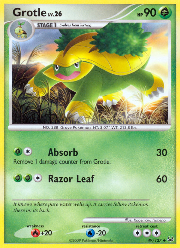 Grotle (49/127) - Platinum Pokémon Card