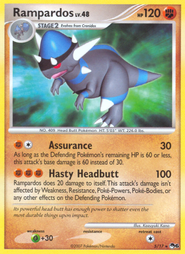 Rampardos (5/17) - POP Series 6 Pokémon Card