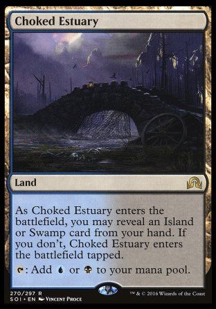 Choked Estuary (Shadows over Innistrad) Trading Card