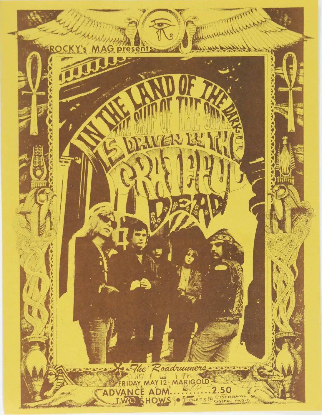 Grateful Dead Marigold Ballroom 1967 Concert Poster