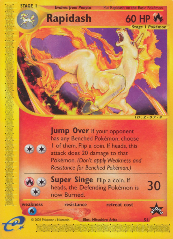 Rapidash (51/53) - Wizards Black Star Promos Pokémon Card