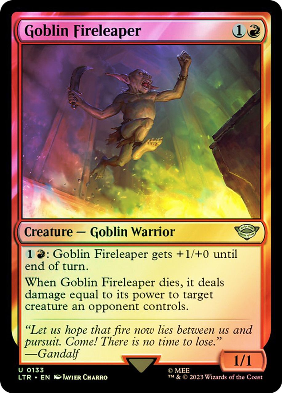 Goblin Fireleaper (The Lord of the Rings - Foil) Trading Card