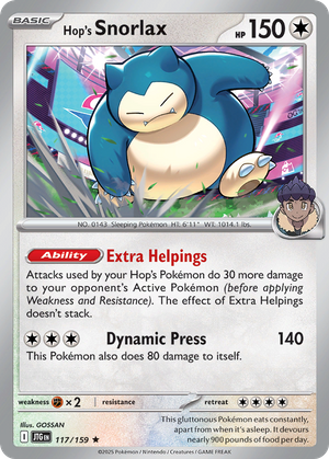 Hop's Snorlax (117/159) - Journey Together