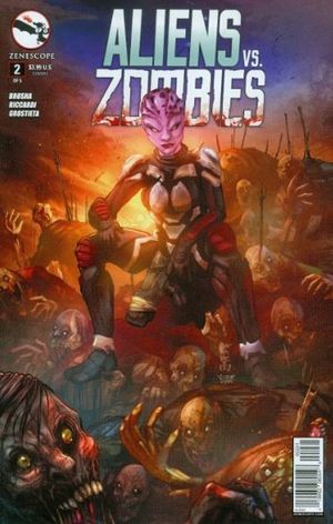 Aliens Vs Zombies #2 (C Cover Cafaro)