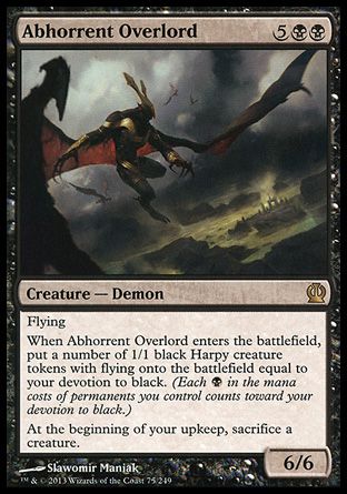 Abhorrent Overlord (Theros) Trading Card