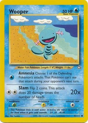 Wooper (82/111) - Neo Genesis (Unlimited)