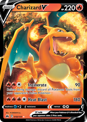 Charizard V (18/159) - Crown Zenith