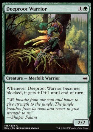 Deeproot Warrior (Ixalan) Trading Card