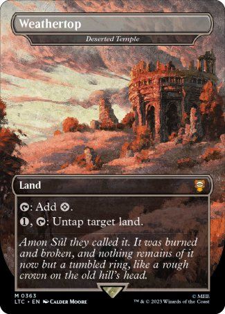 Deserted Temple (Weathertop) (The Lord of the Rings Commander Decks) Trading Card