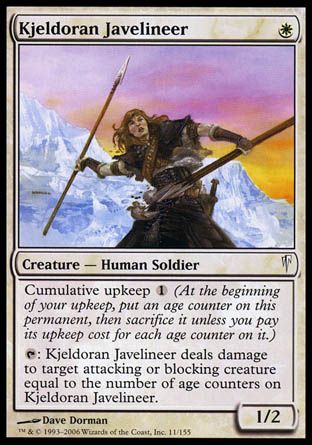 Kjeldoran Javelineer (Coldsnap) Trading Card