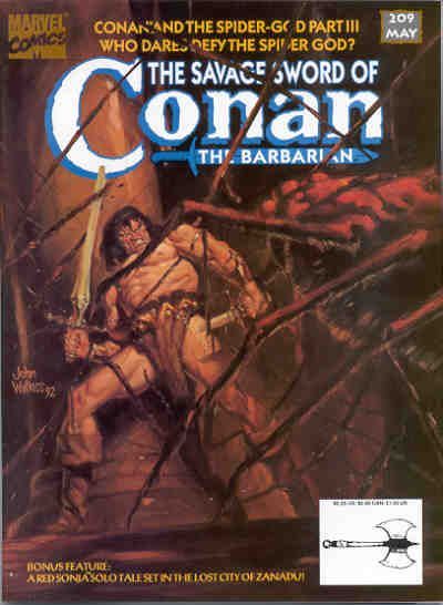 The Savage Sword of Conan #209 Comic