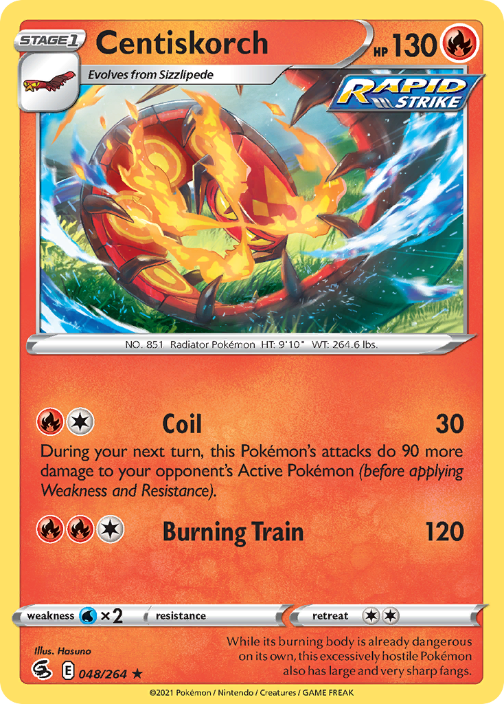 Centiskorch (48/264) - Fusion Strike Pokémon Card