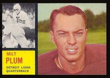Milt Plum 1962 Topps #50 Sports Card