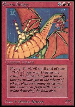 Shivan Dragon (Alpha) Trading Card