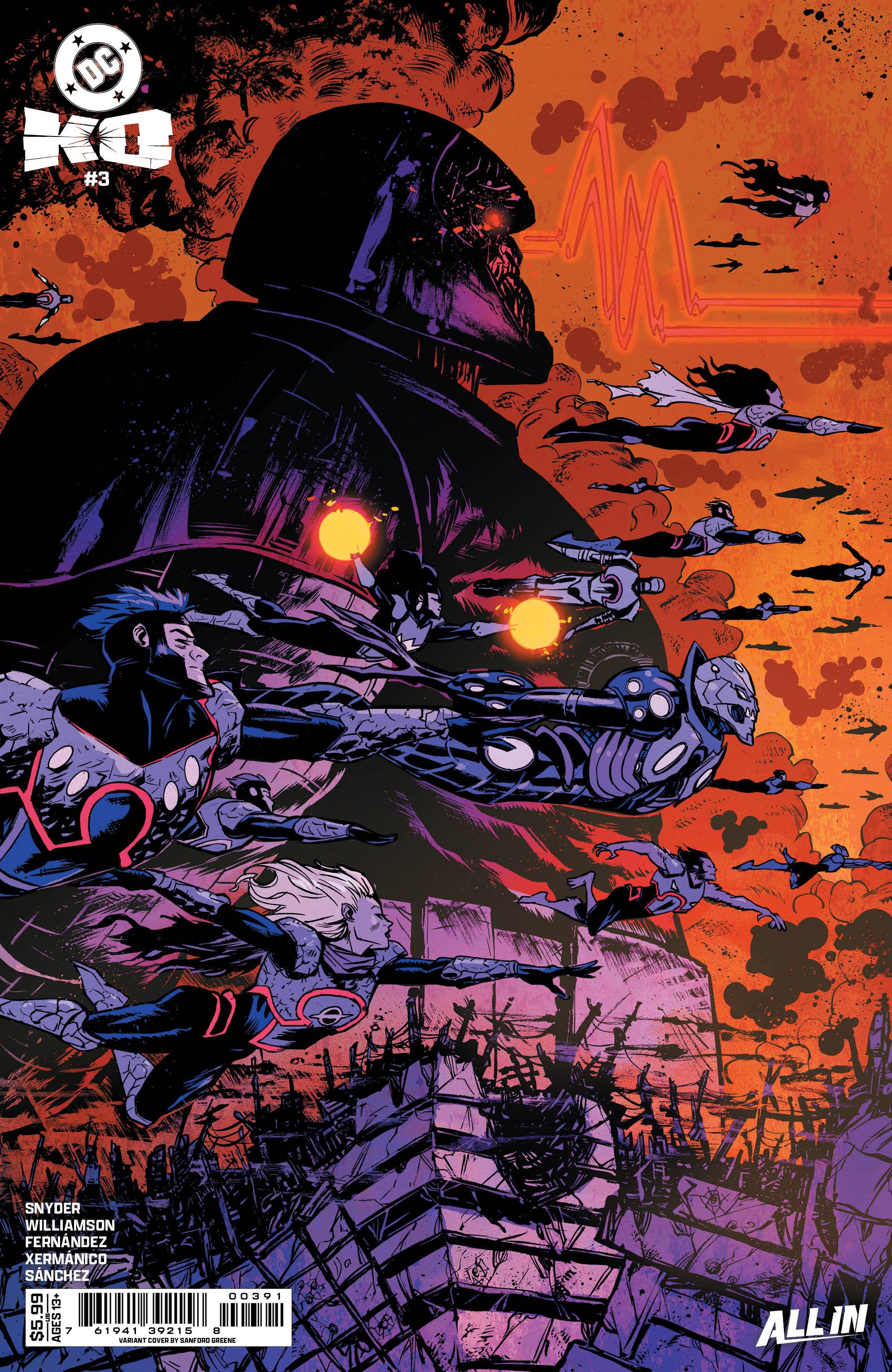 DC K.O. #3 (Cvr F Sanford Greene Darkseid Card Stock Variant) Comic
