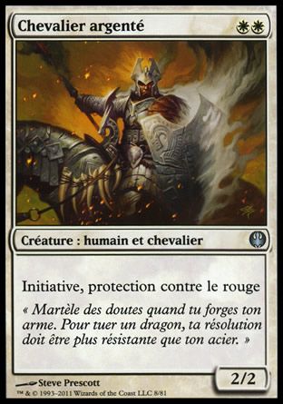 Silver Knight (Knights vs. Dragons) Trading Card