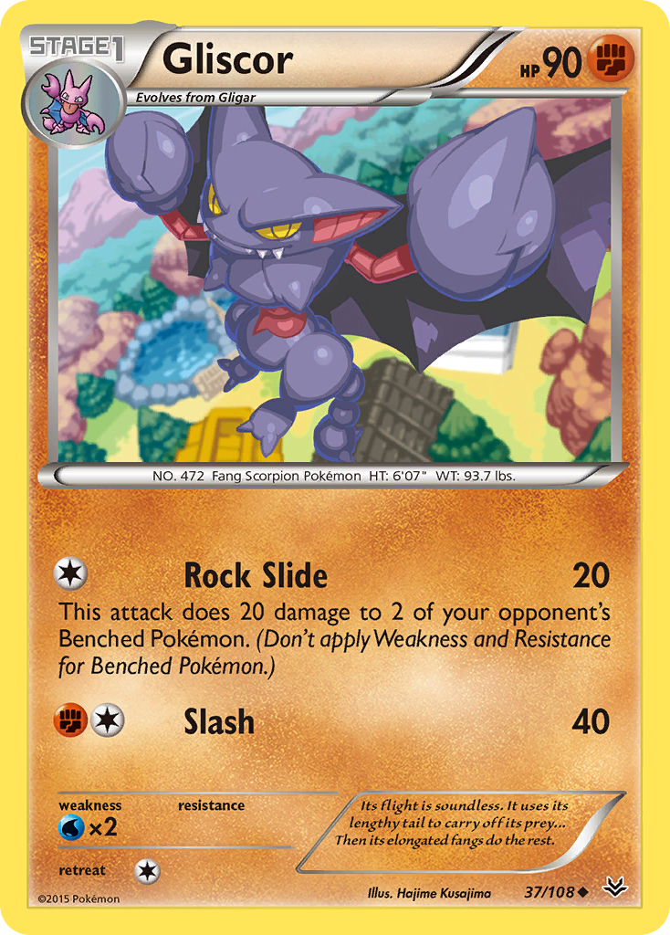 Gliscor (37/108) - Roaring Skies Pokémon Card