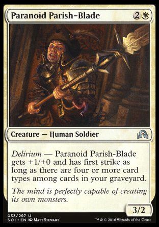 Paranoid Parish-Blade (Shadows over Innistrad) Trading Card