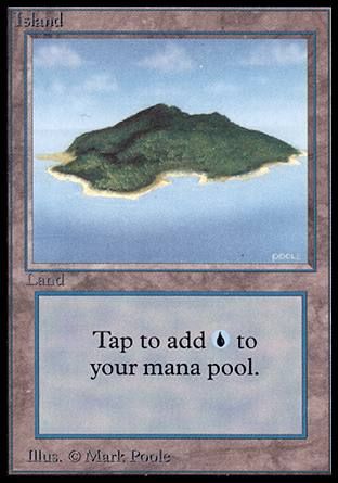 Island (Blue Sky) (Alpha) Trading Card