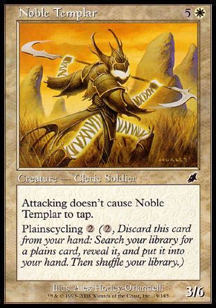 Noble Templar (Scourge) Trading Card