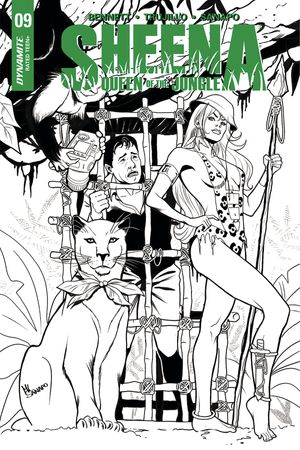 Sheena Queen of the Jungle #9 (Cover E 10 Copy Sanapo B&w Inc)
