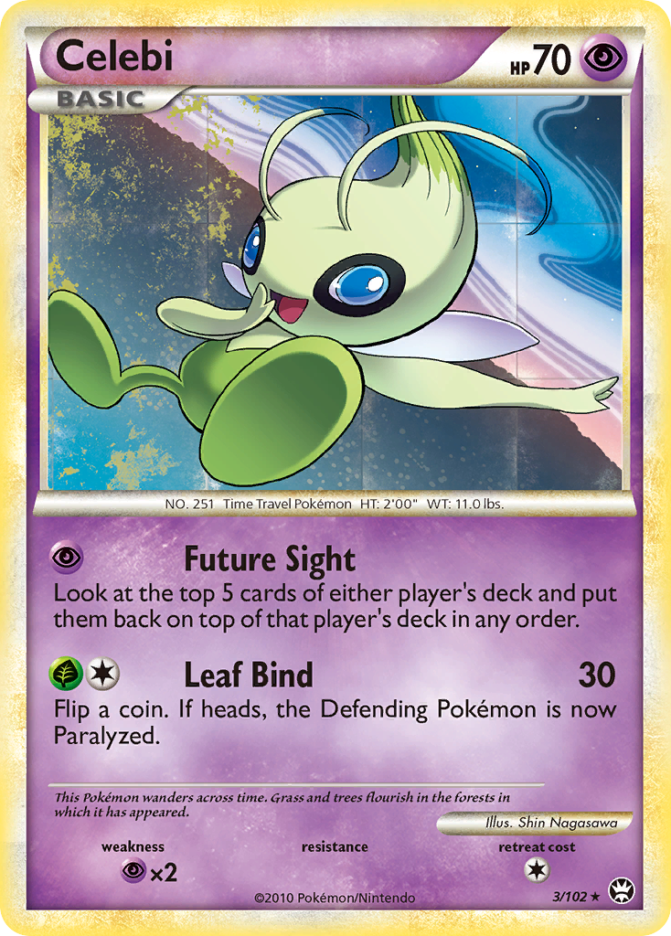 Celebi (3/102) - HS—Triumphant Pokémon Card