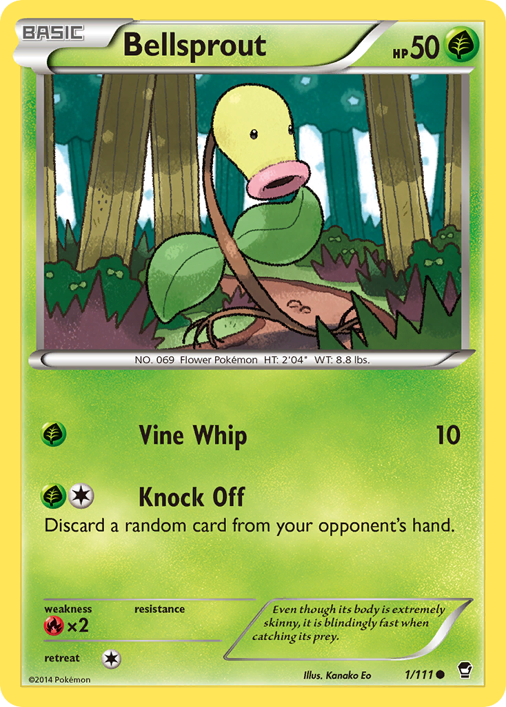 Bellsprout (1/111) - Furious Fists Pokémon Card