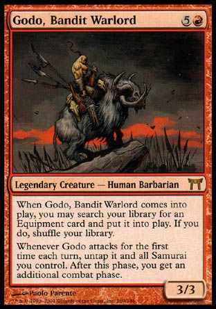 Godo, Bandit Warlord (Champions of Kamigawa) Trading Card