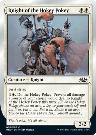 Knight of the Hokey Pokey (Unsanctioned) Trading Card