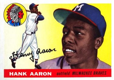 Hank Aaron 1955 Topps #47 Sports Card