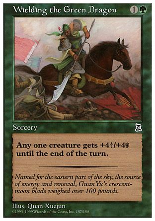 Wielding the Green Dragon (Portal Three Kingdoms) Trading Card