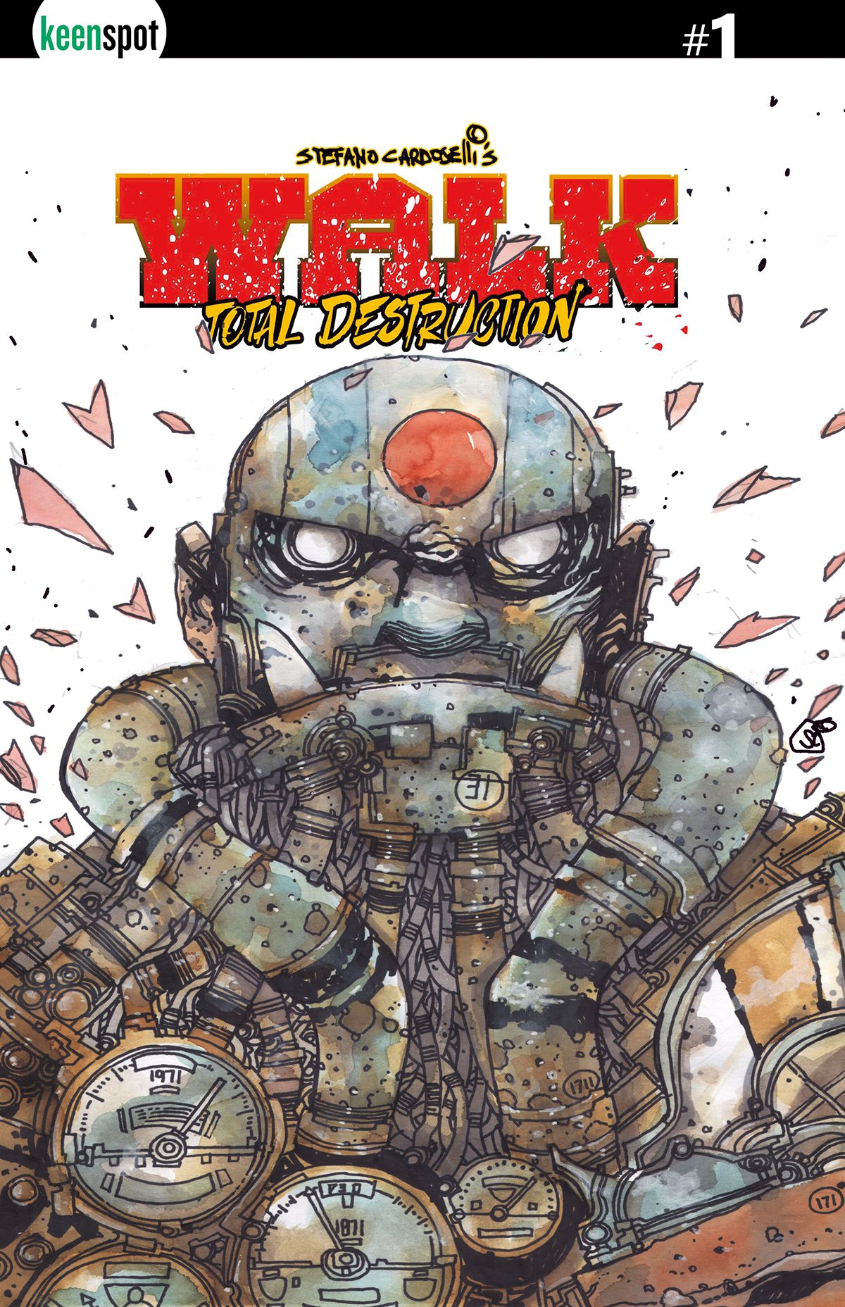 Walk Total Destruction #1 (Cvr D Stefano Cardoselli Metal Variant) Comic